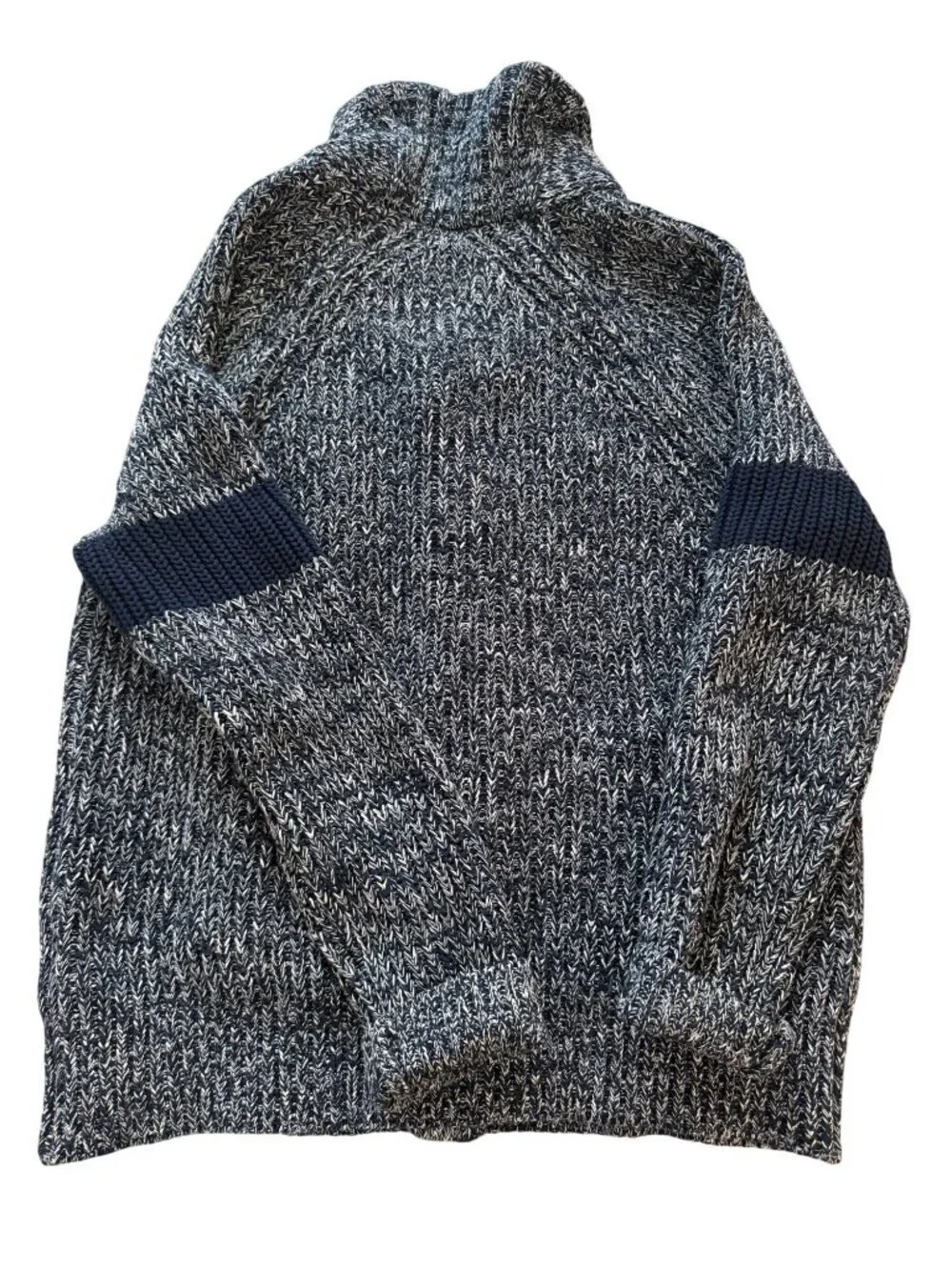 Banana Republic Mens Shawl Collar Button Front Cardigan Size XL Blue Gray Casual
